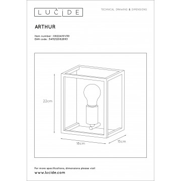 Схема с размерами Lucide 08224/01/30