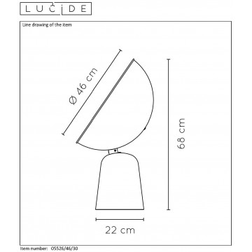 Схема с размерами Lucide 05526/46/30