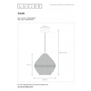 Схема с размерами Lucide 03423/28/30