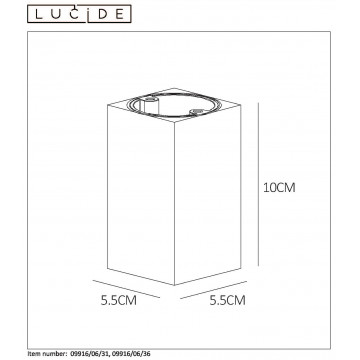 Схема с размерами Lucide 09916/06/31