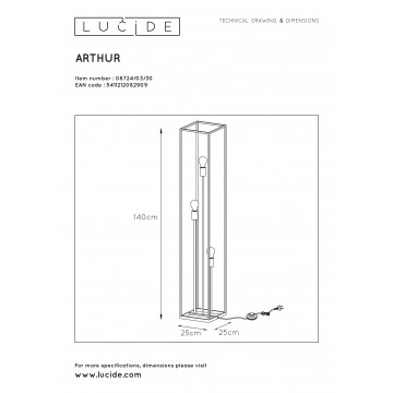 Схема с размерами Lucide 08724/03/30