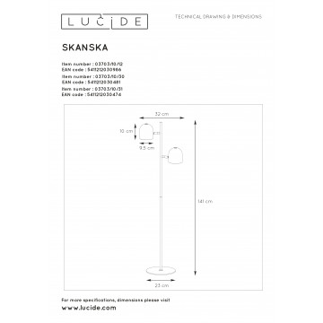 Схема с размерами Lucide 03703/10/12