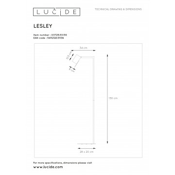 Схема с размерами Lucide 03725/01/30