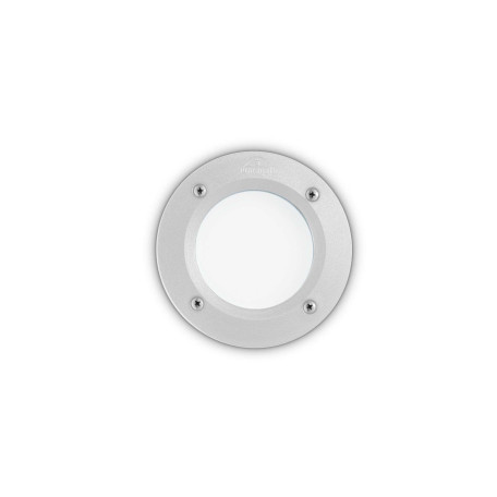 Встраиваемый настенный светильник Ideal Lux LETI PT1 ROUND BIANCO 096544, IP66, 1xGX53x3W, белый, пластик