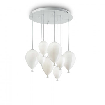 Люстра-каскад Ideal Lux CLOWN SP8 BIANCO 100883, 8xG9x28W