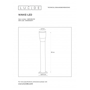 Схема с размерами Lucide 14892/80/30