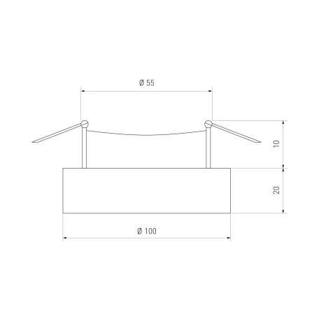 Схема с размерами Elektrostandard a039674