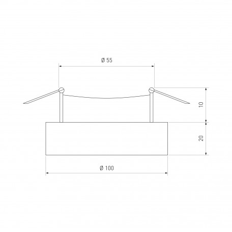 Схема с размерами Elektrostandard a039675