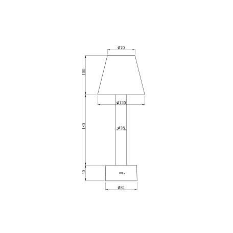 Схема с размерами Maytoni MOD104TL-3AB3K