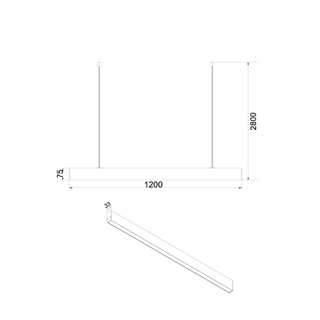 Схема с размерами Maytoni P051PL-L40W4K