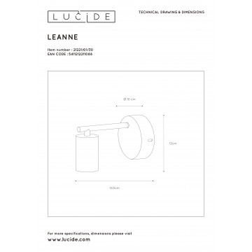 Схема с размерами Lucide 21221/01/30