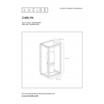 Схема с размерами Lucide 27200/01/30