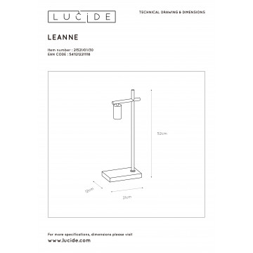 Схема с размерами Lucide 21521/01/30