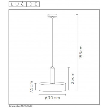 Схема с размерами Lucide 30472/30/02