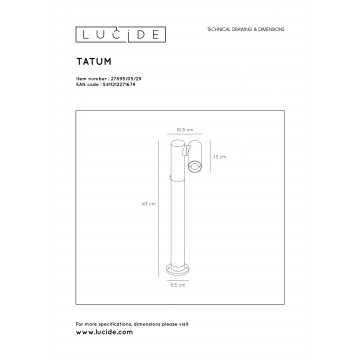 Схема с размерами Lucide 27895/05/29