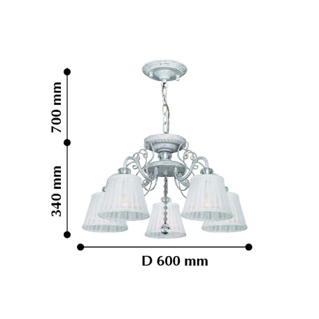 Схема с размерами F-Promo 2150-5PC