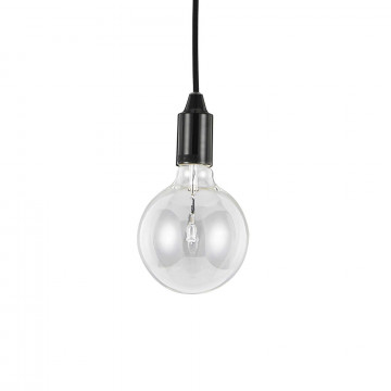 Подвесной светильник Ideal Lux EDISON SP1 NERO 113319, 1xE27x60W - миниатюра 1