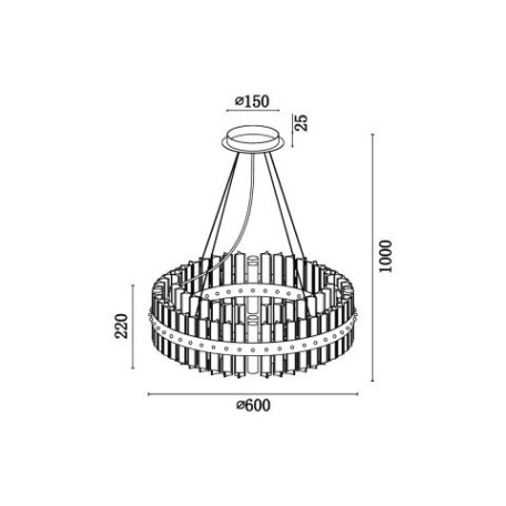 Схема с размерами Vele Luce VL3034P16