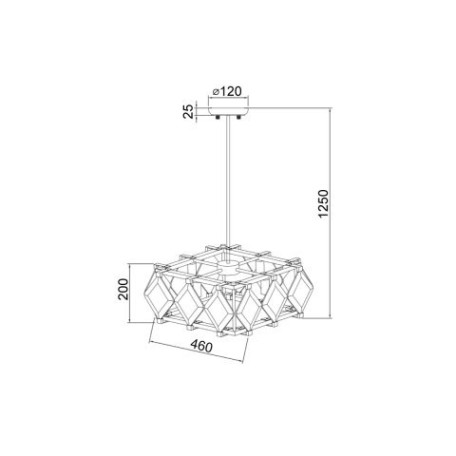 Схема с размерами Vele Luce VL3053L04