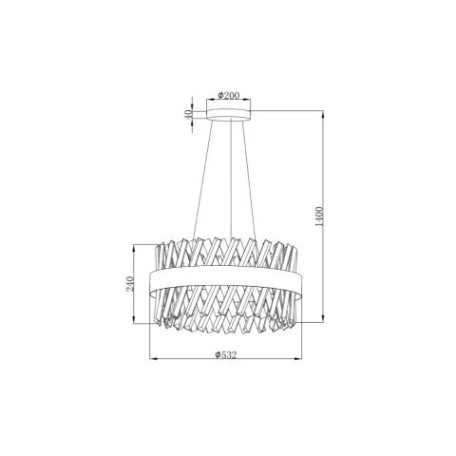 Схема с размерами Vele Luce VL3073P21