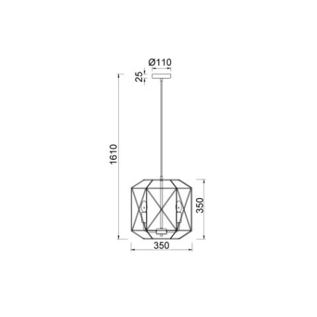 Схема с размерами Vele Luce VL4032P03