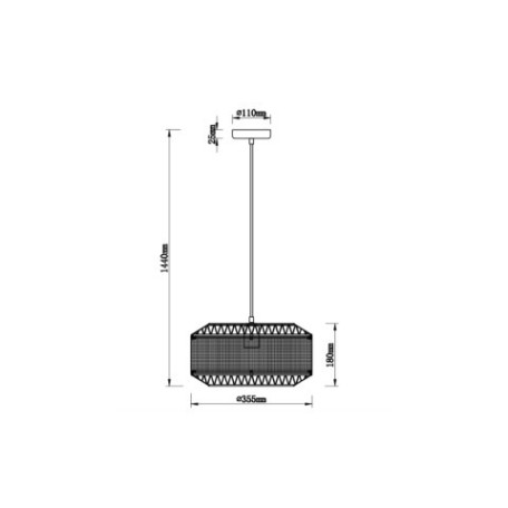 Схема с размерами Vele Luce VL4042P01