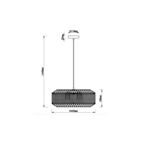 Схема с размерами Vele Luce VL4042P03