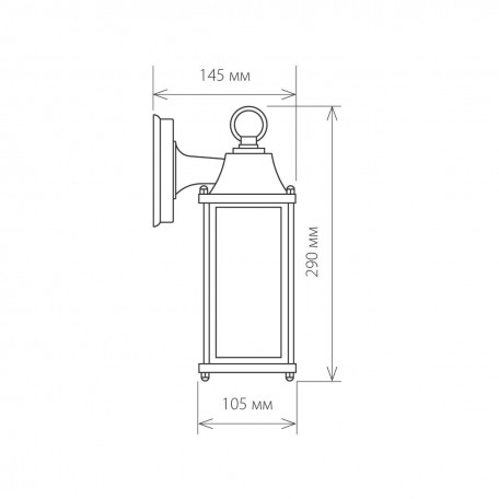 Схема с размерами Elektrostandard a038439