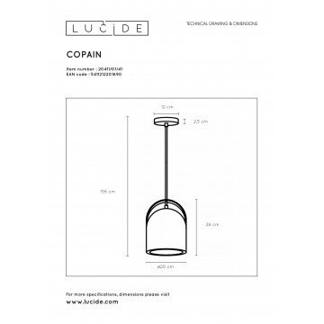 Схема с размерами Lucide 20411/01/41