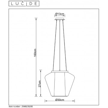 Схема с размерами Lucide 25400/30/65