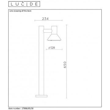 Схема с размерами Lucide 27886/65/30