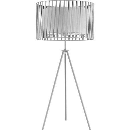 Настольная лампа Toplight Chloe TL1186T-01WH, 1xE27x40W, серый, белый, металл, текстиль