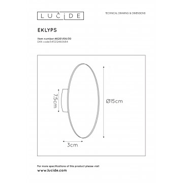 Схема с размерами Lucide 46201/06/30