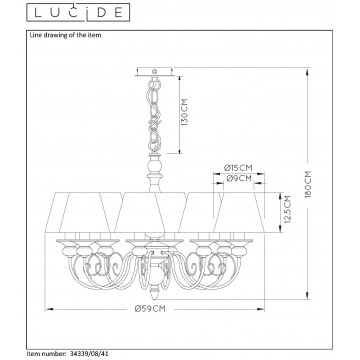 Схема с размерами Lucide 34339/08/41