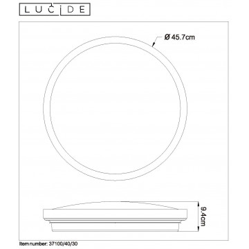 Схема с размерами Lucide 37100/40/30