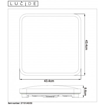 Схема с размерами Lucide 37101/40/30