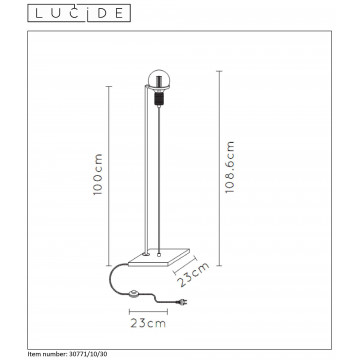 Схема с размерами Lucide 30771/10/30