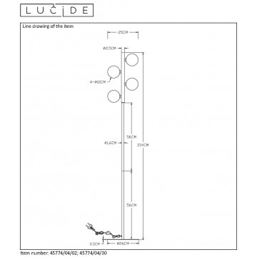 Схема с размерами Lucide 45774/04/30