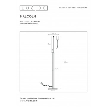 Схема с размерами Lucide 45778/01/30