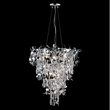 Люстра-каскад Crystal Lux ROMEO SP10 CHROME D600 2830/310, 10xE14x60W