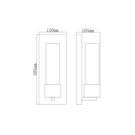 Схема с размерами Vele Luce VL5115W11