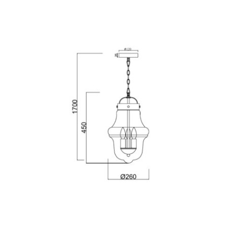 Схема с размерами Vele Luce VL5045P31