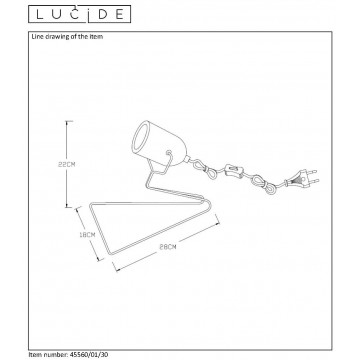 Схема с размерами Lucide 45560/01/30