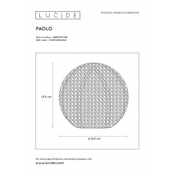 Схема с размерами Lucide 46501/01/30