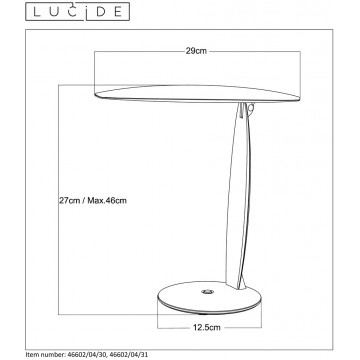 Схема с размерами Lucide 46602/04/30