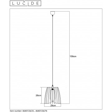 Схема с размерами Lucide 46407/26/31