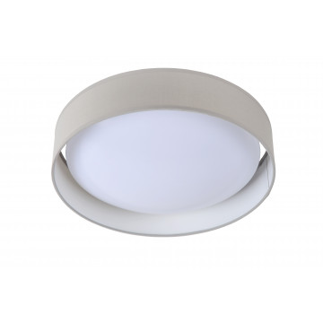 Потолочный светодиодный светильник Lucide Cham 46102/37/36, LED 18W 2700K 750lm CRI80, серый, текстиль, пластик - миниатюра 2