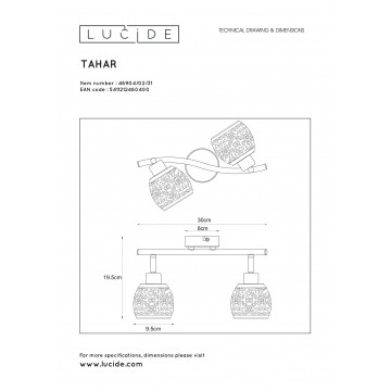 Схема с размерами Lucide 46904/02/31