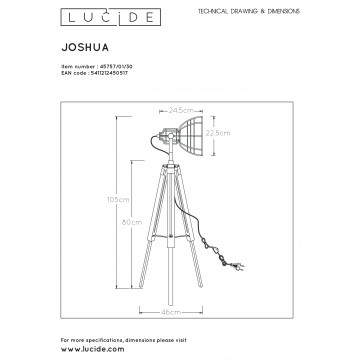 Схема с размерами Lucide 45757/01/30