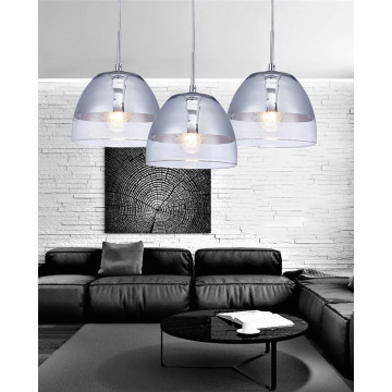 Подвесной светильник Lumina Deco Arteni LDP 1214 CHR, 1xE27x40W, хром с прозрачным, прозрачный с хромом, стекло - миниатюра 5